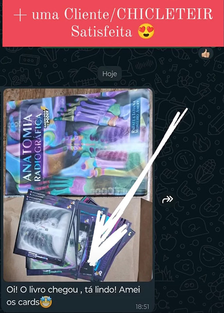comprou o livro e ficou feliz